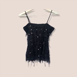 Black Charlotte Russe Sequin Top